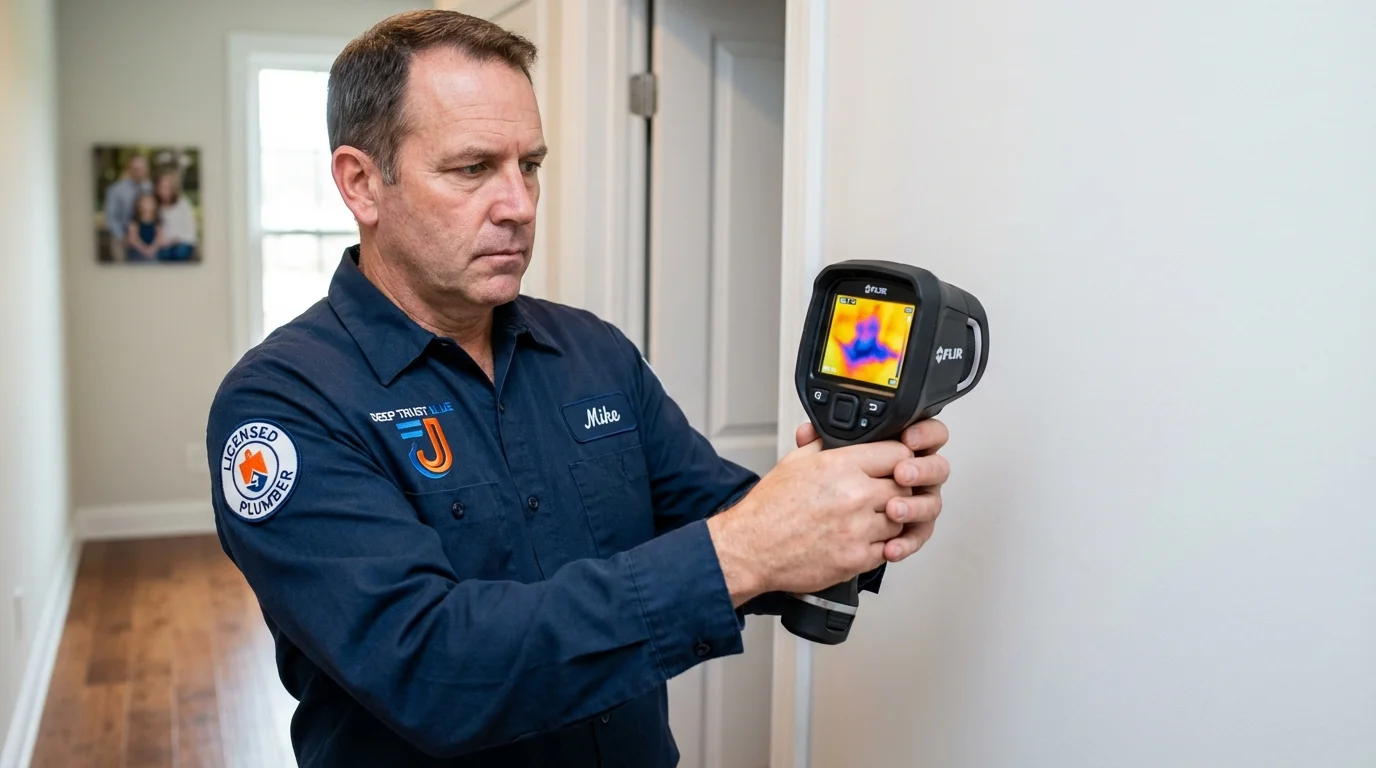 Thermal imaging leak detection by Johns Plumbing LLC in Black Diamond